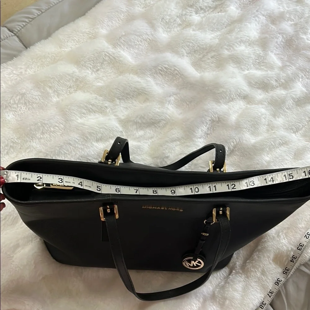Michael Kors Black Structured Tote Bag and Wallet BUNDLE!!!!